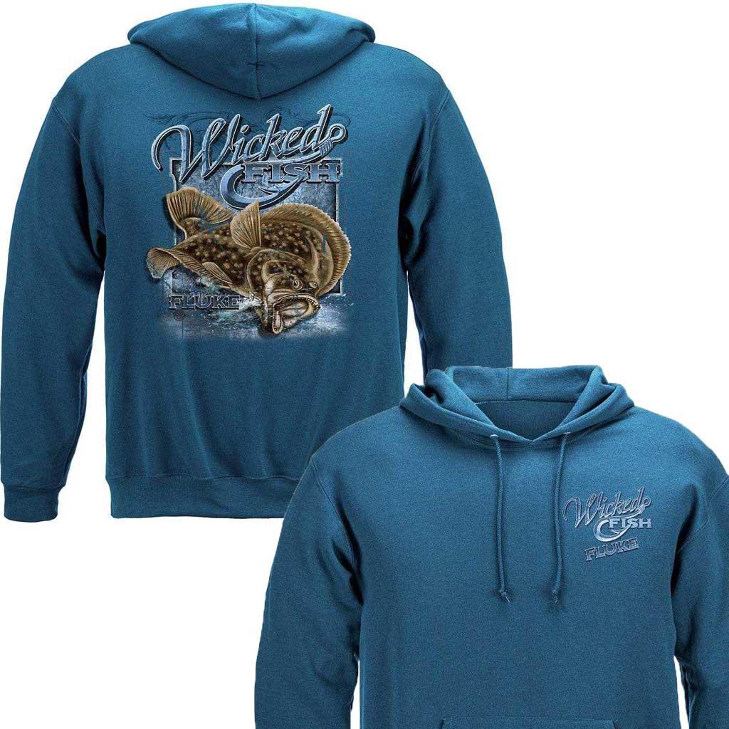 Wicked Fish Fighting Fluke Hoodie - Military Republic