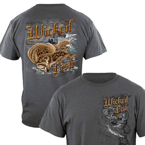 Wicked Fish Fluke T-Shirt - Military Republic