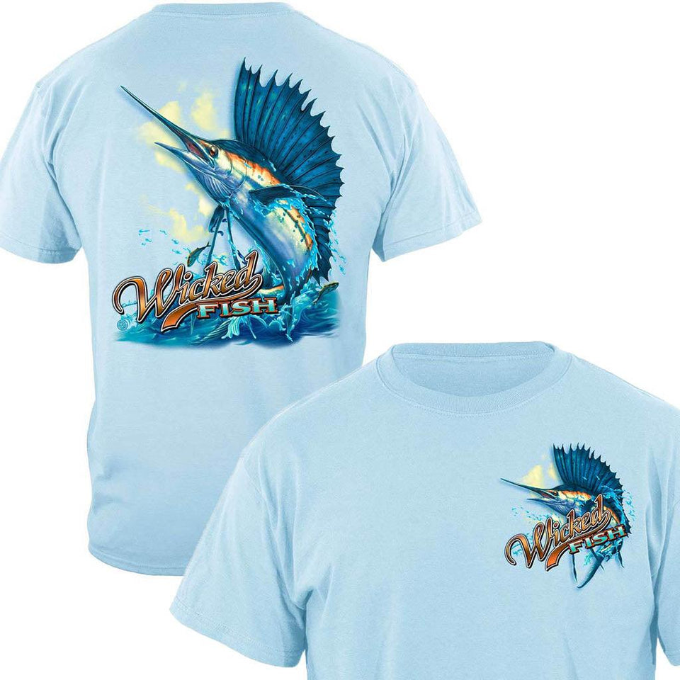 Wicked Fish Sailfish T-Shirt - Military Republic