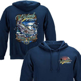 Wicked Fish Striped Bass Hoodie - Military Republic