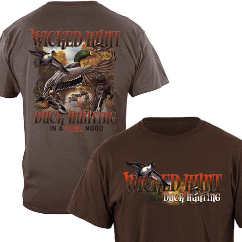 Wicked Hunt Duck Hunting T-Shirt - Military Republic