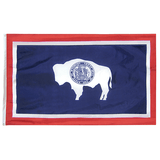 Wyoming State Nylon Outdoors Flag- Sizes 2' to 10' Length - Military Republic
