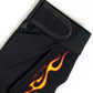 Yellow & Red Flame Mechanics Motorcycle Gloves - Military Republic