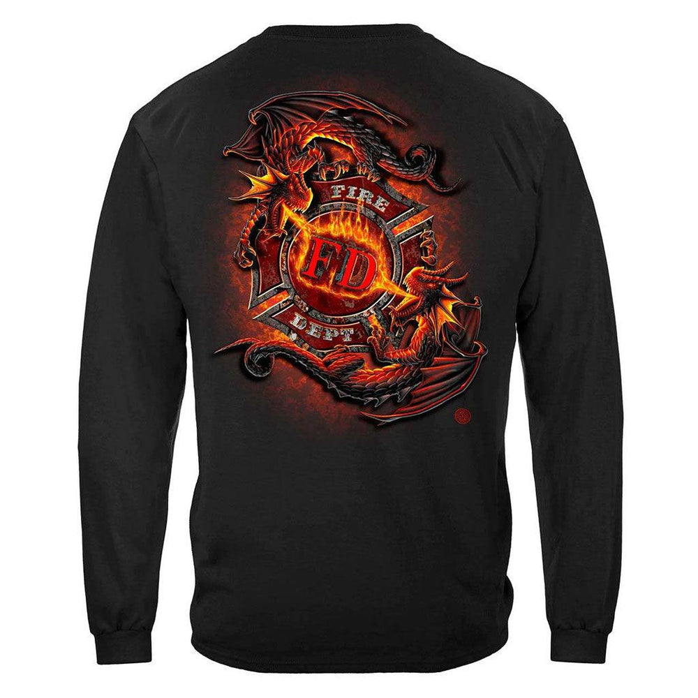 United States Ying Yang FD Dragon Premium T-Shirt - Military Republic