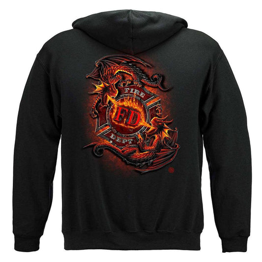 United States Ying Yang FD Dragon Premium Hoodie - Military Republic