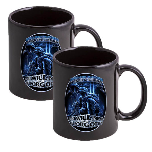 You Will Never Be Forgotten Stoneware Mug Set - Military Republic