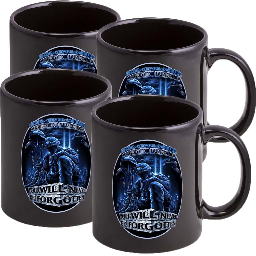 You Will Never Be Forgotten Stoneware Mug Set - Military Republic