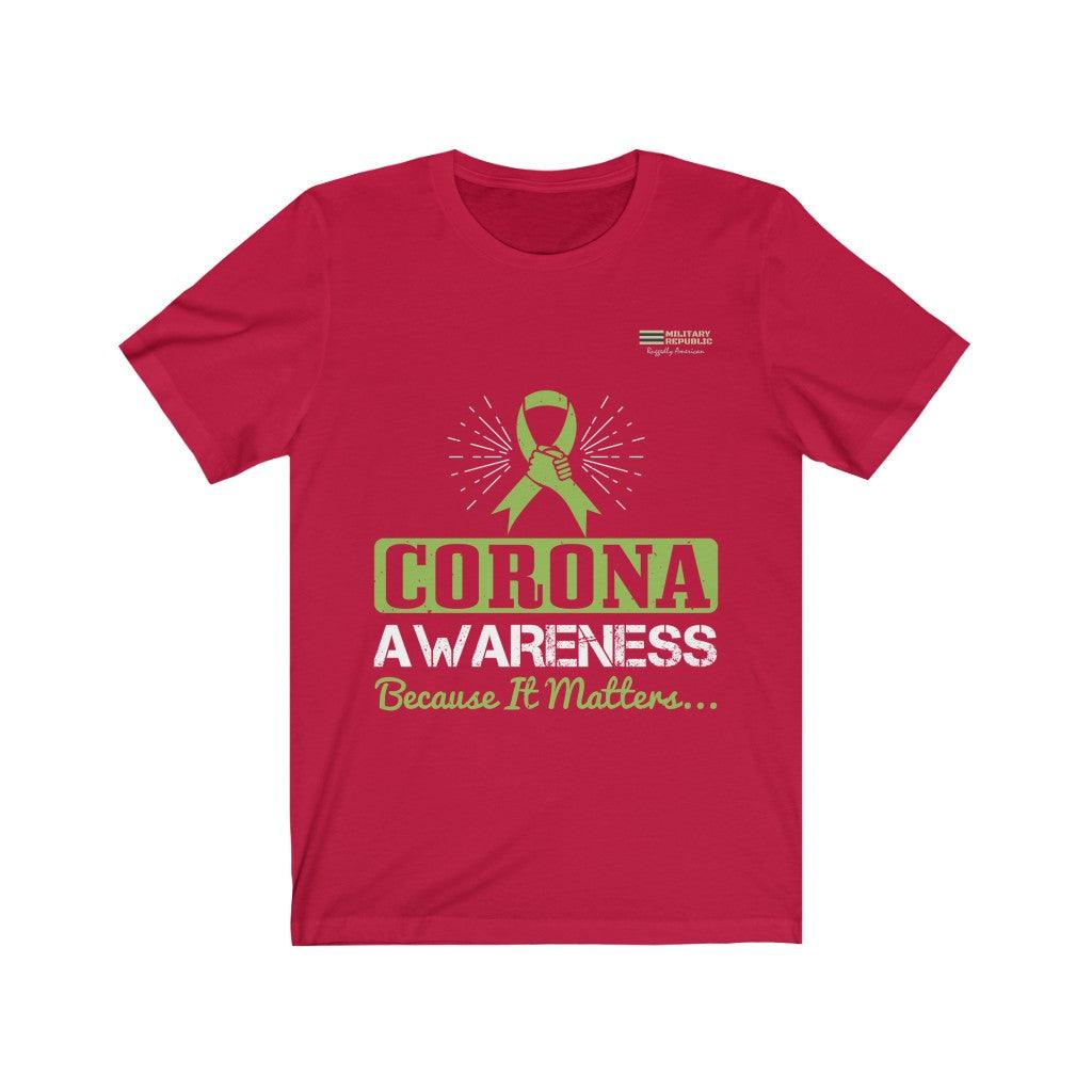 Corona Awareness Because It Matters - T-shirt - Military Republic