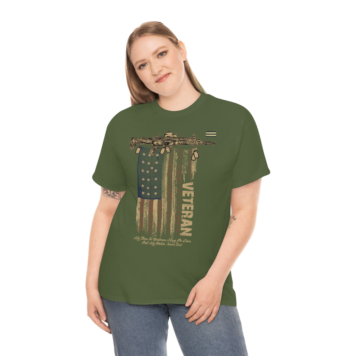 Patriotic US Flag Design T-shirt