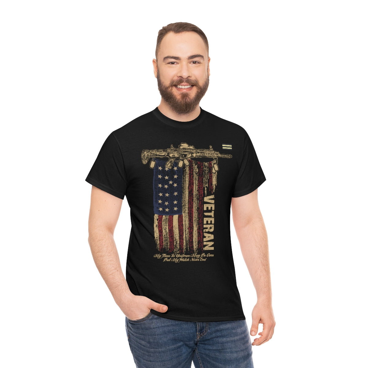 Patriotic US Flag Design T-shirt