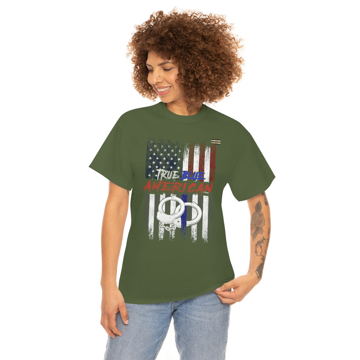 True Blue American  Law Enforcement Shirt