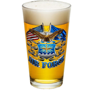 Air Force Double Flag Pint Glasses-Military Republic