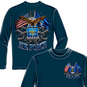 Air Force Double Flag T-Shirt-Military Republic