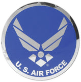 Air Force Hap Arnold Wing Logo Large Round 12" Chrome Decal - Military Republic