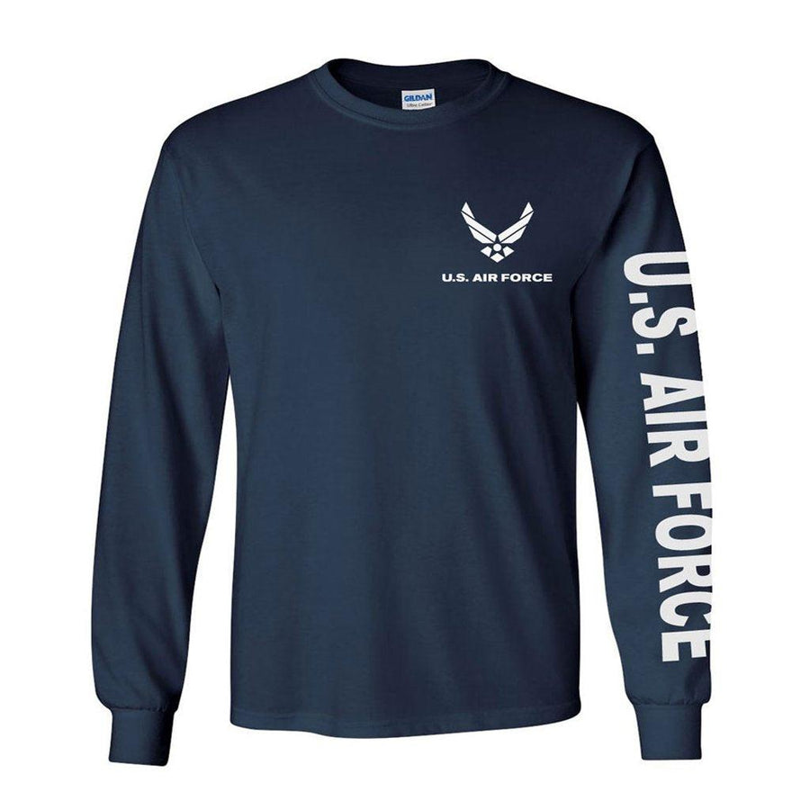 Air Force Navy Blue Long Sleeve Shirt