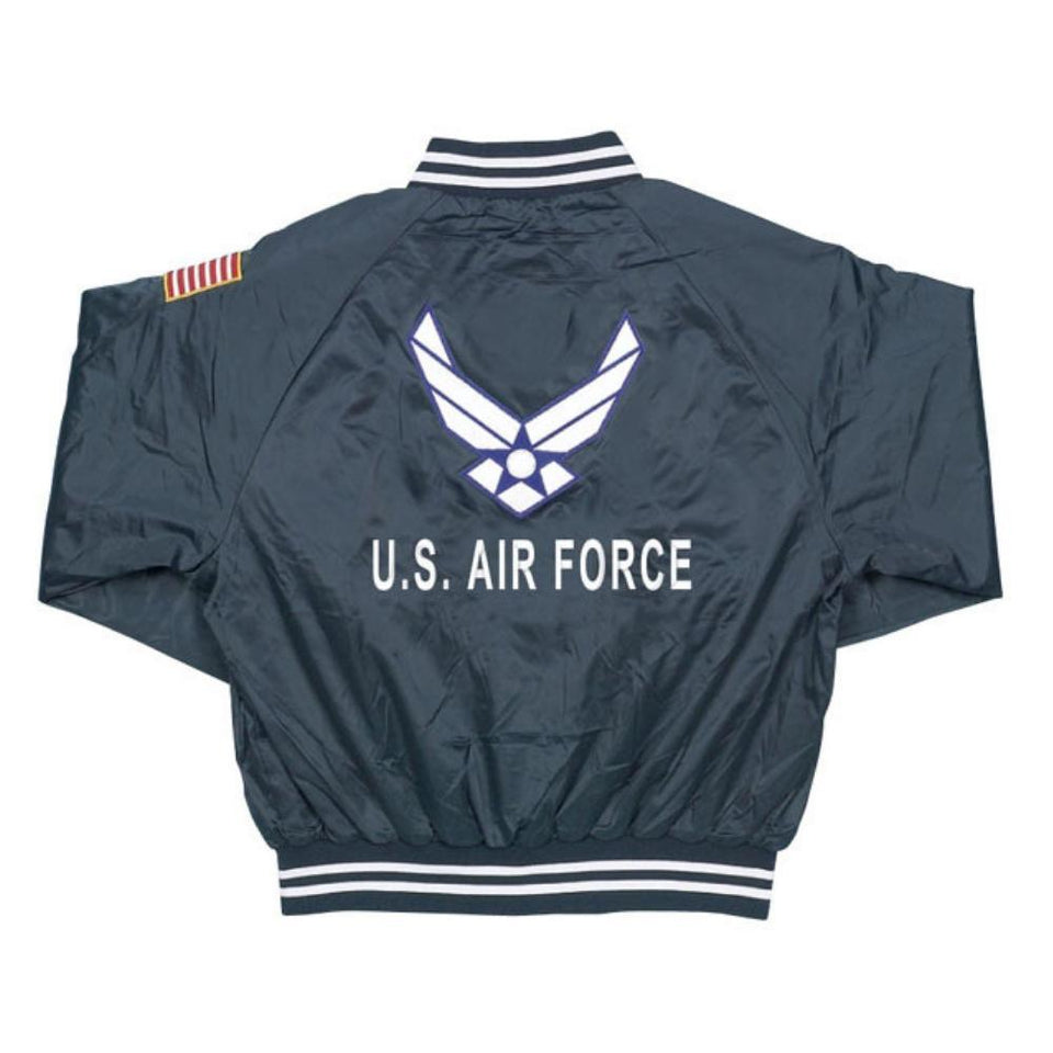 U.S. Air Force Satin Jacket - Blue - Military Republic