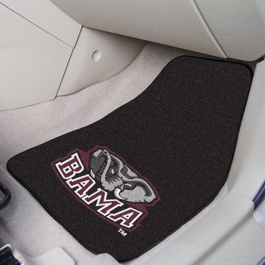 Alabama 2Pk Carpet Car Mat Set - Black - Military Republic