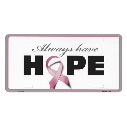 Always Have Hope Survivor Metal License Plate - Military Republic