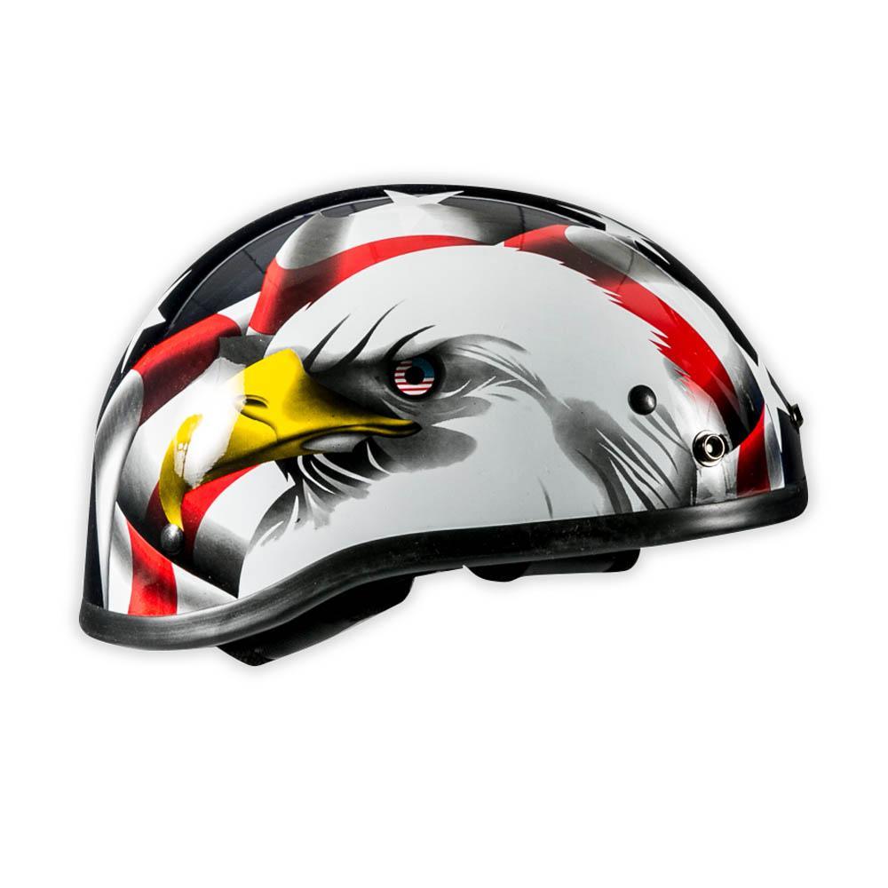 American Eagle Flag Patriotic Motorcycle Half Helmet - Military Republic