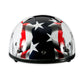 American Eagle Flag Patriotic Motorcycle Half Helmet - Military Republic