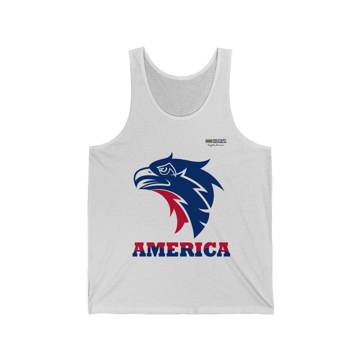 American Eagle Unisex Jersey Tank Top - Military Republic