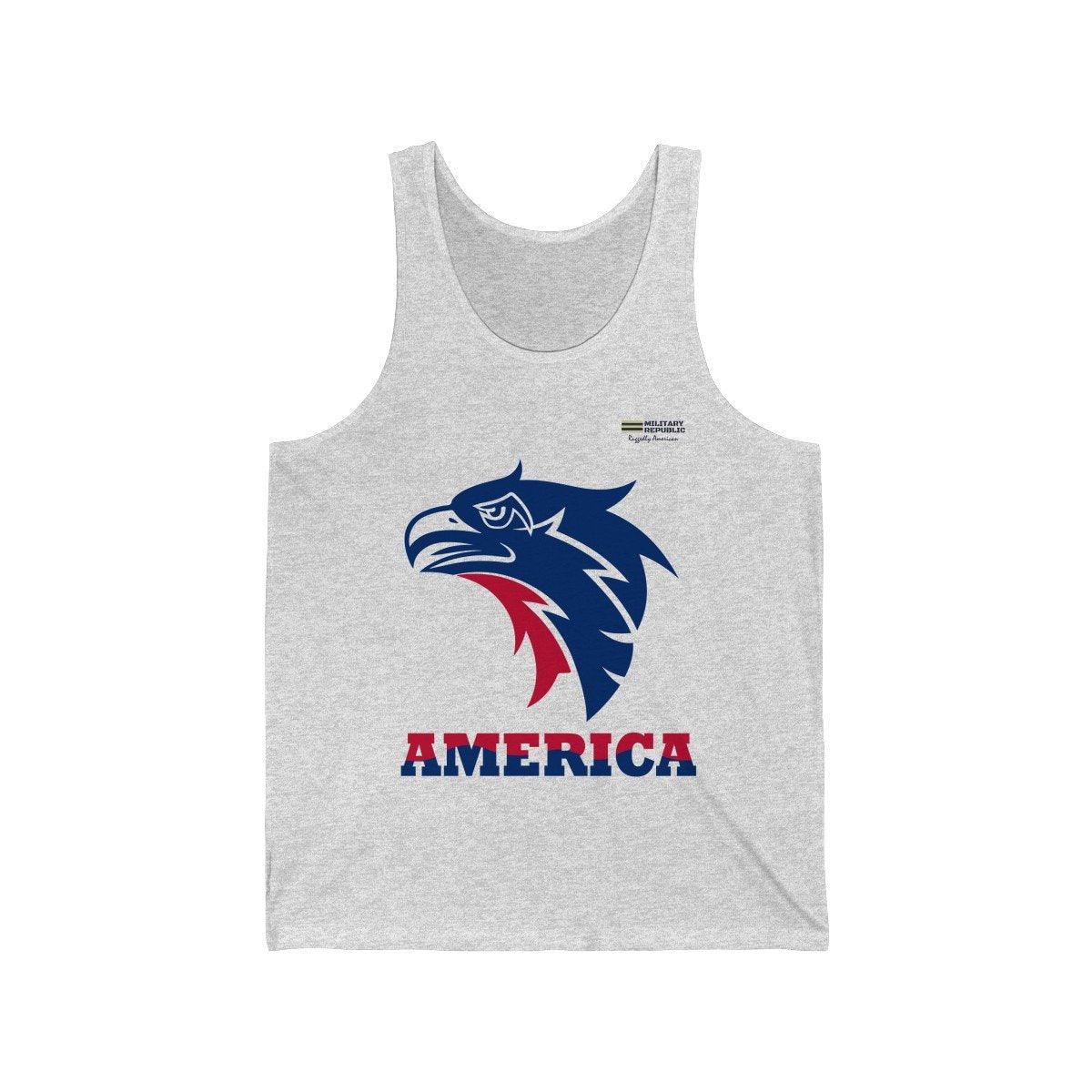 American Eagle Unisex Jersey Tank Top - Military Republic