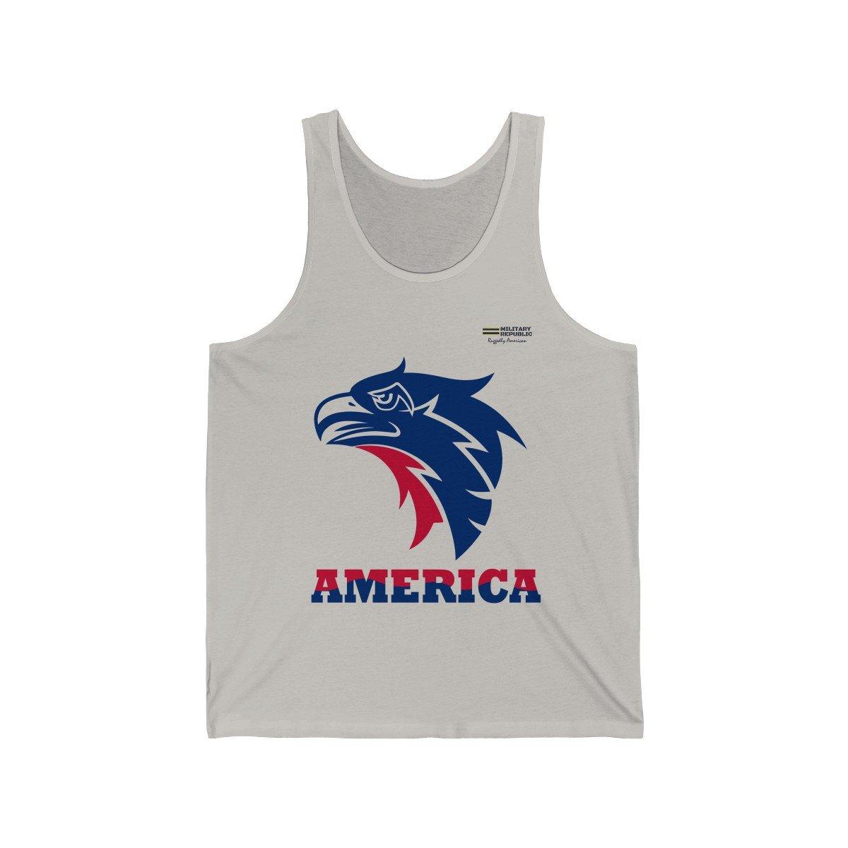 American Eagle Unisex Jersey Tank Top - Military Republic