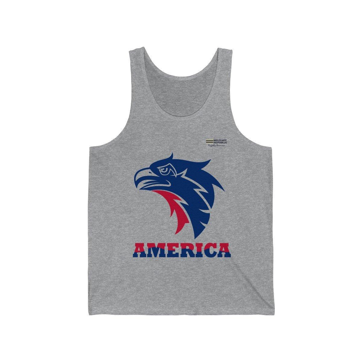 American Eagle Unisex Jersey Tank Top - Military Republic