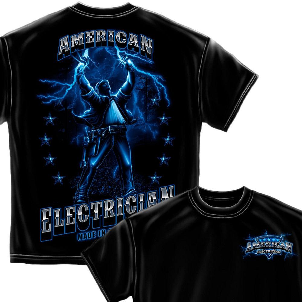 American Electrician T-Shirt-Military Republic