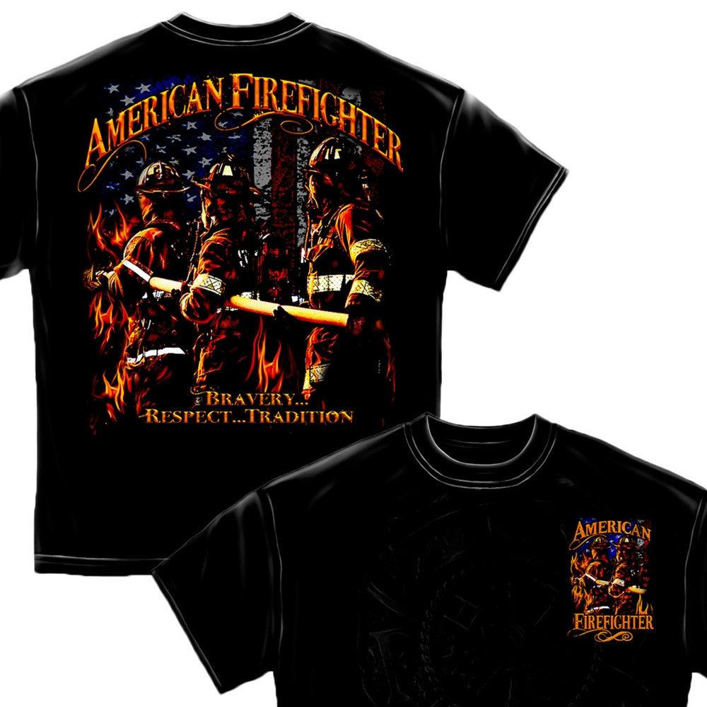 American Firefighter T Shirt-Military Republic