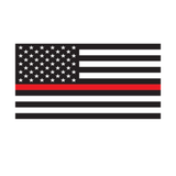 American Flag Thin Red Line 4.5" x 2.33" Decal - Military Republic