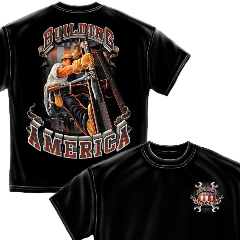 American Ironworker T-Shirt-Military Republic