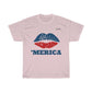 American Patriotic Lips 'Merica T-shirt - Military Republic