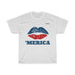 American Patriotic Lips 'Merica T-shirt - Military Republic