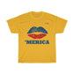 American Patriotic Lips 'Merica T-shirt - Military Republic