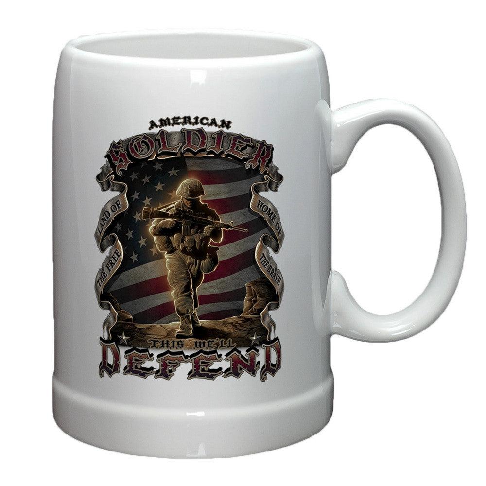 American Soldier Stoneware Mug Set-Military Republic