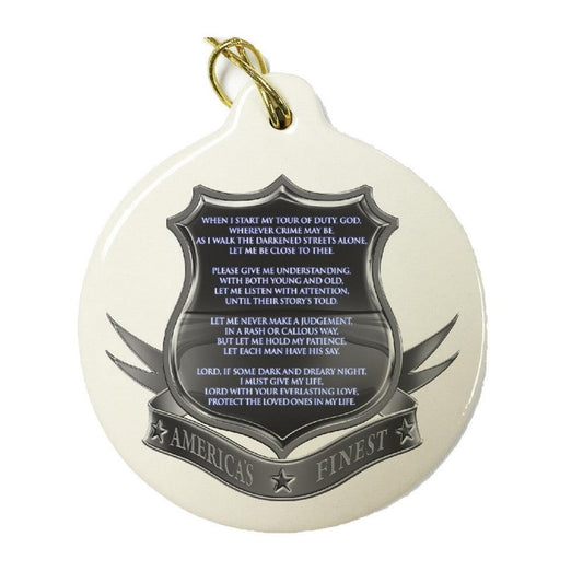 America's Finest Police Christmas Ornament-Military Republic