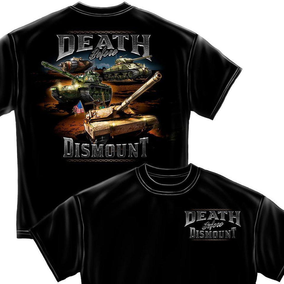 Army Death Before Dismount T-Shirt-Military Republic