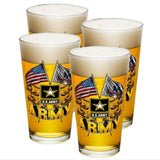 Army Double Flag Pint Glasses-Military Republic