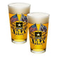 Army Double Flag Pint Glasses-Military Republic