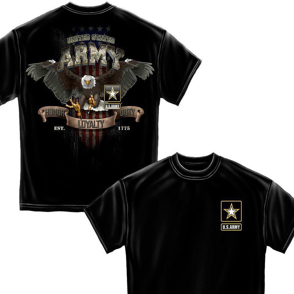 Army Loyalty Eagle T-Shirt-Military Republic