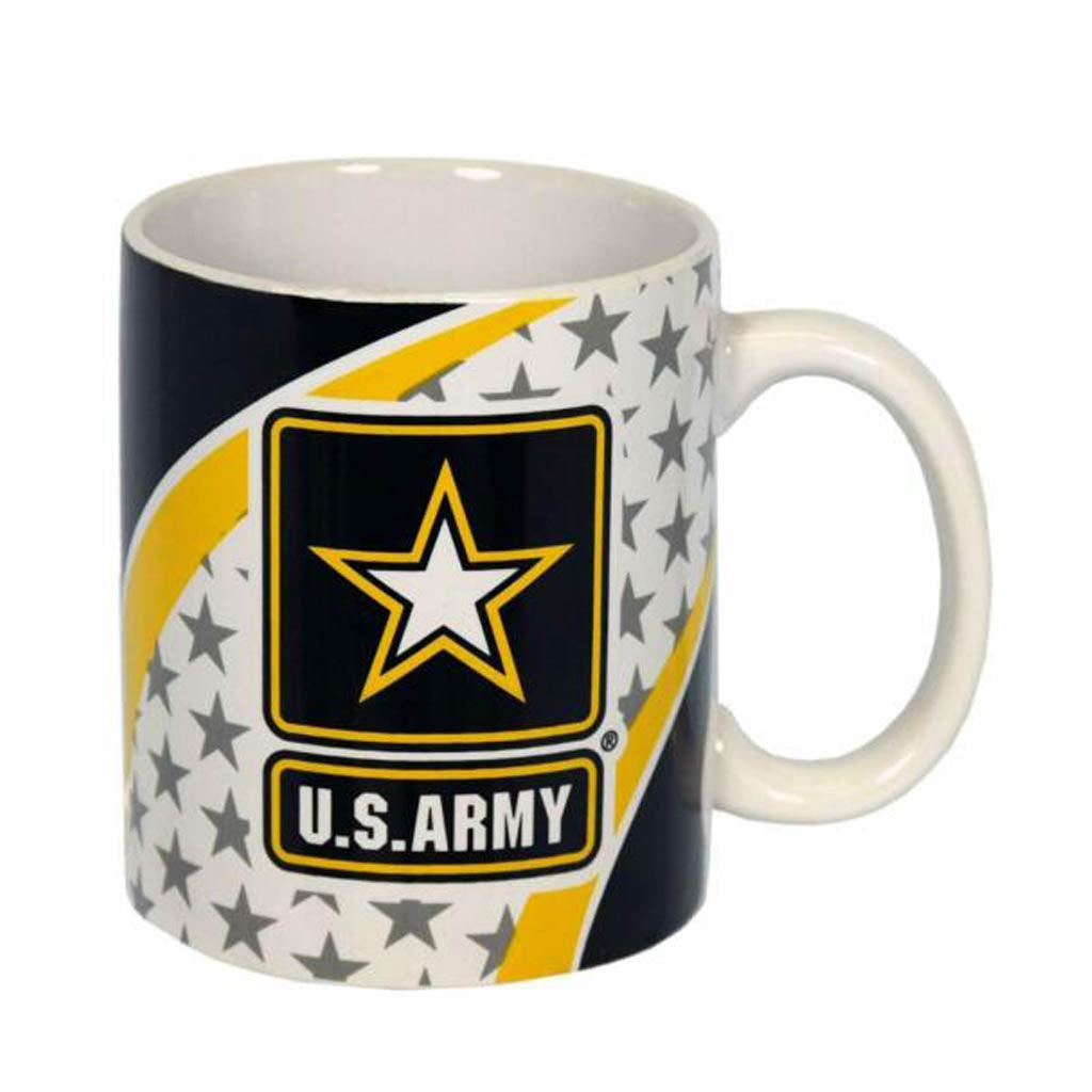 U.S. Army White Ceramic Mug with US Army Logo - Military Republic