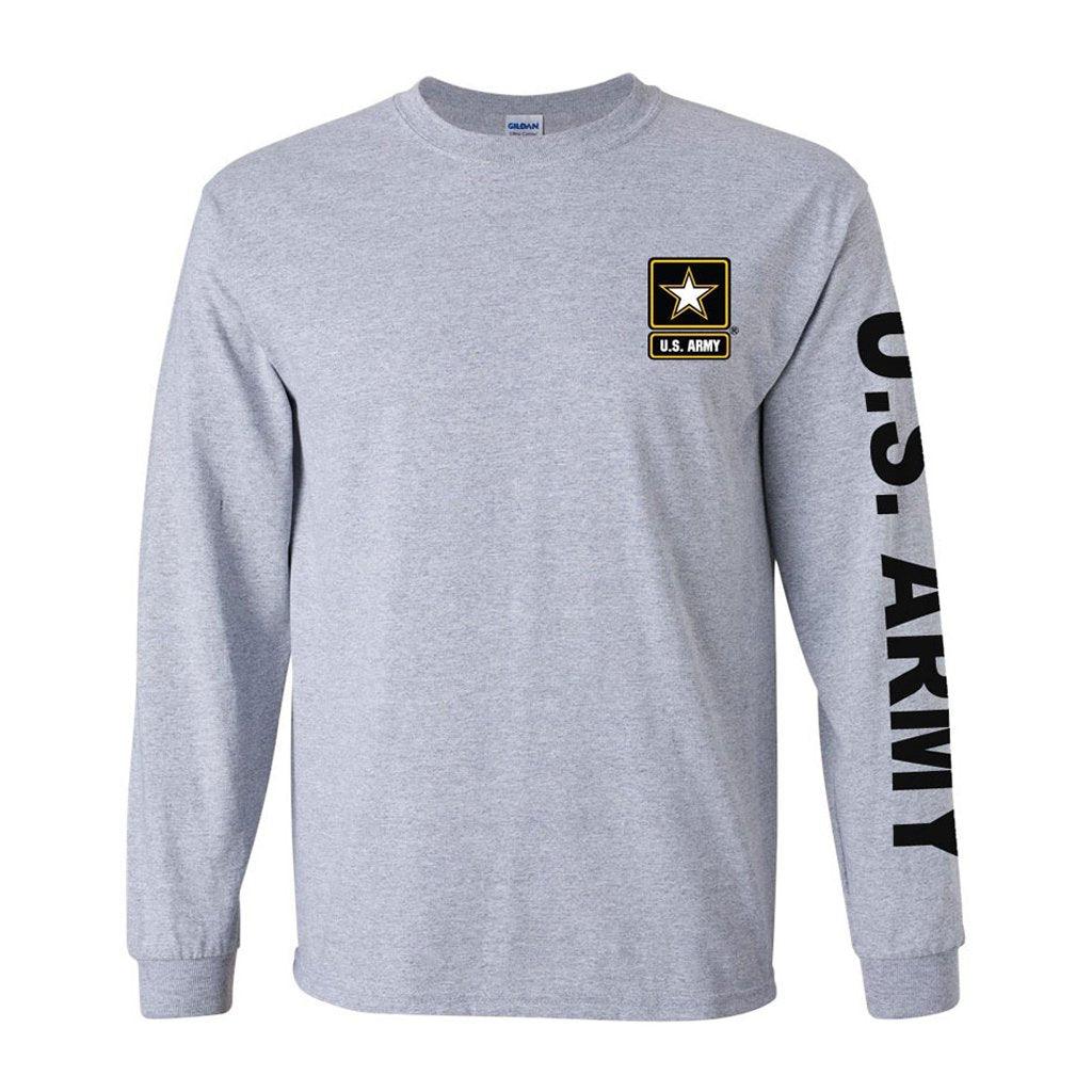 Army Sport Long Sleeve Grey Shirt - Military Republic