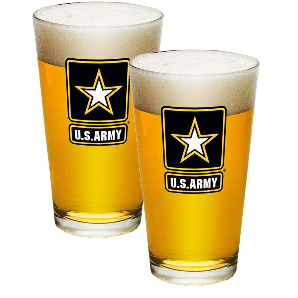 Army Star Pint Glasses-Military Republic