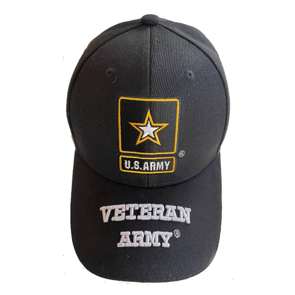 United States Army Veteran Black Cap - Military Republic