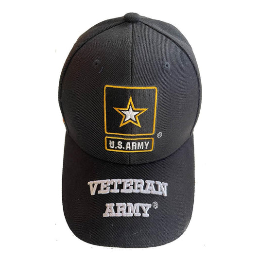 United States Army Veteran Black Cap - Military Republic