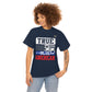 True Blue American Four Stars Law Enforcement T-shirt