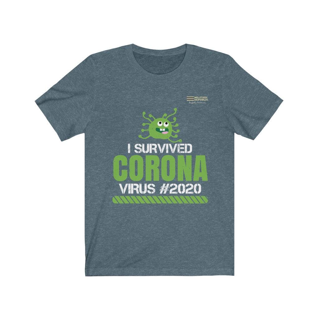 I Survived Corona Virus #2020 T-shirt - Military Republic