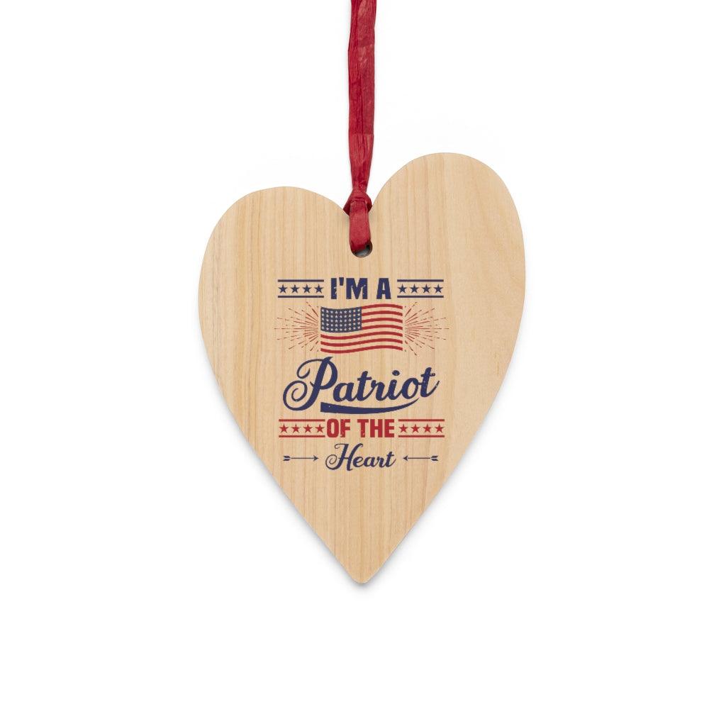 I'm A Patriot By Heart  Christmas Ornament - Military Republic