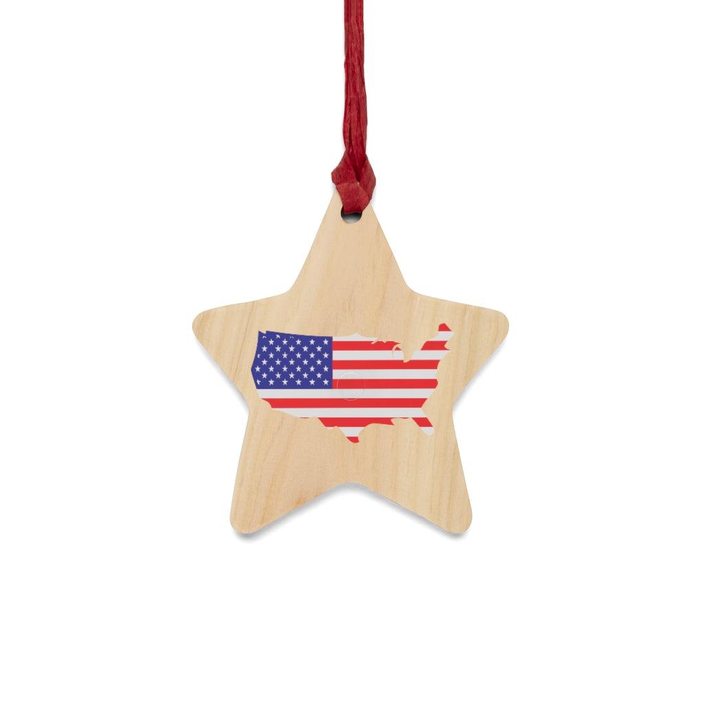 Bold Stripes. Bright Star, Brave Heart Christmas Ornament - Military Republic